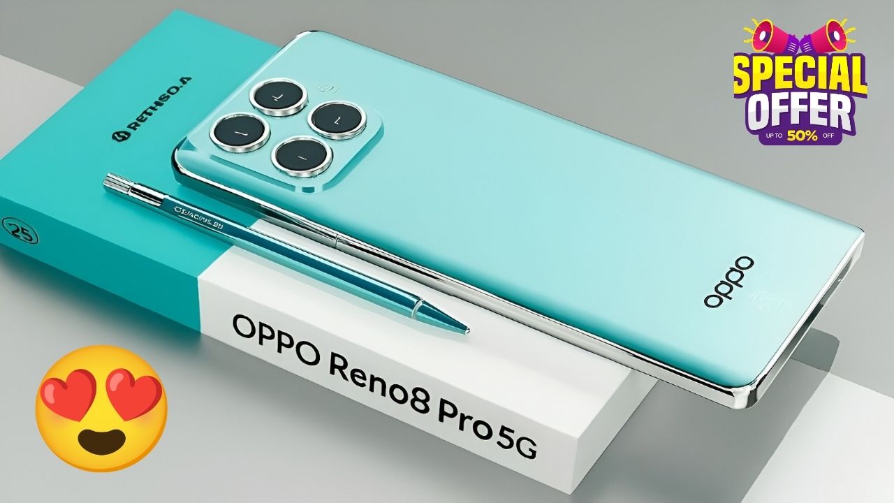 इतना सस्ता देखते ही मन करे लेले OPPO Reno 8 Pro 5G – 256GB स्टोरेज और 4500mAh बैटरी के साथ 50MP का DSLR कैमरा!