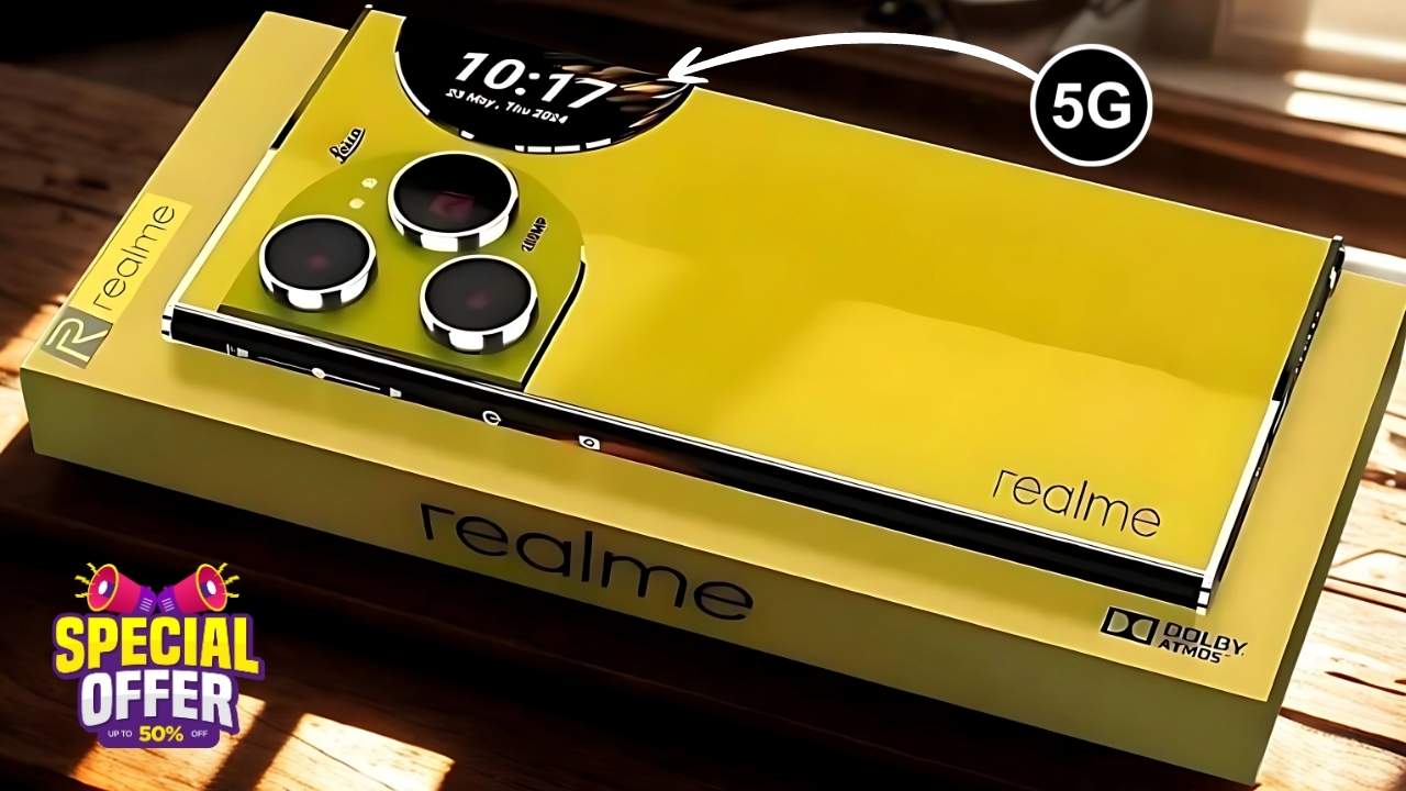 Realme ने लॉन्च किया दमदार 5G स्मार्टफोन 6000mAh की बड़ी बैटरी और 50MP कैमरा के साथ Gamer और फोटोग्राफर के लिए बेस्ट स्मार्टफोन